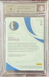 2018 Immaculate Collection Luka Doncic #124 Rookie Auto Patch RC #/99 BGS 8.5/10